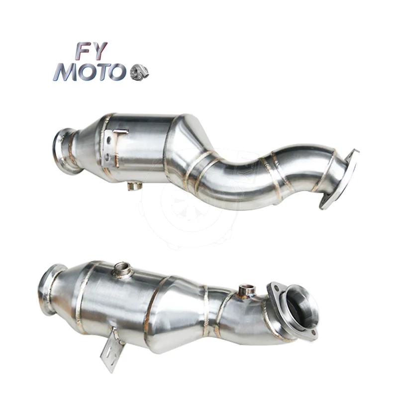 

Exhaust Catted Downpipe For Mercedes Benz C43 And C400 M276 Engine RHD
