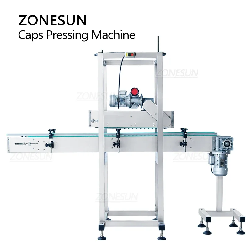 ZONESUN-Machine à Presser existent pour Capsules Alisens, Convoyeur, Cosmétique, Carburant, Vin, Liège, Pot, Bouteille, Emballage de Légumes