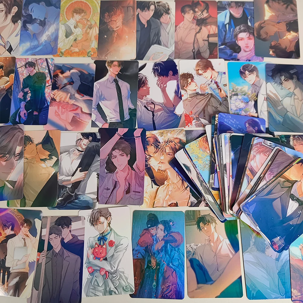 Case File Compendium Manga Laser Lomo Card Album Comic Characters Photocard Fans Collection Cards 96 Pc/set