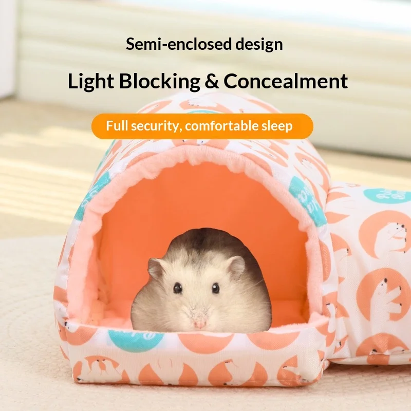 

Hamster Rodents Hideaway Toy Gerbil Bed Hideouts Pet Tunnel Cave for Ferrets Hamster Guinea Pigs Sleeping Hideaway Tube