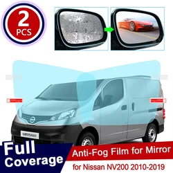 for Nissan NV200 2010~2019 200 Full Cover Anti Fog Film Rearview Mirror Accessories Waterproof  Rainproof Car Sticker 2017 2018
