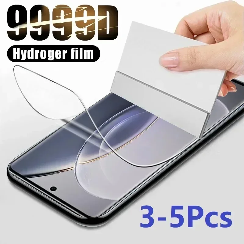 3-5Pcs Hydrogel Film For Vivo V40 SE T3 Y28 G2 Y200e Y100t Y03 iQOO Z9 Screen Protector