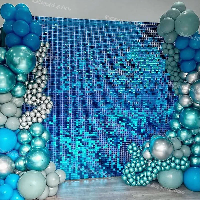 30x30cm Glitzer-Wandpaneele Gold Rosa Lila Blau Pailletten-Glitzerwand-Panel Foto-Hintergründe Geburtstag Hochzeit Kulisse – Detail 40