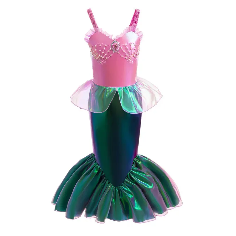 

Летнее повседневное маленькое платье для девочек, платье принцессы для косплея на Хэллоуин, карнавал, день рождения, платье для девочек, комплект платьев