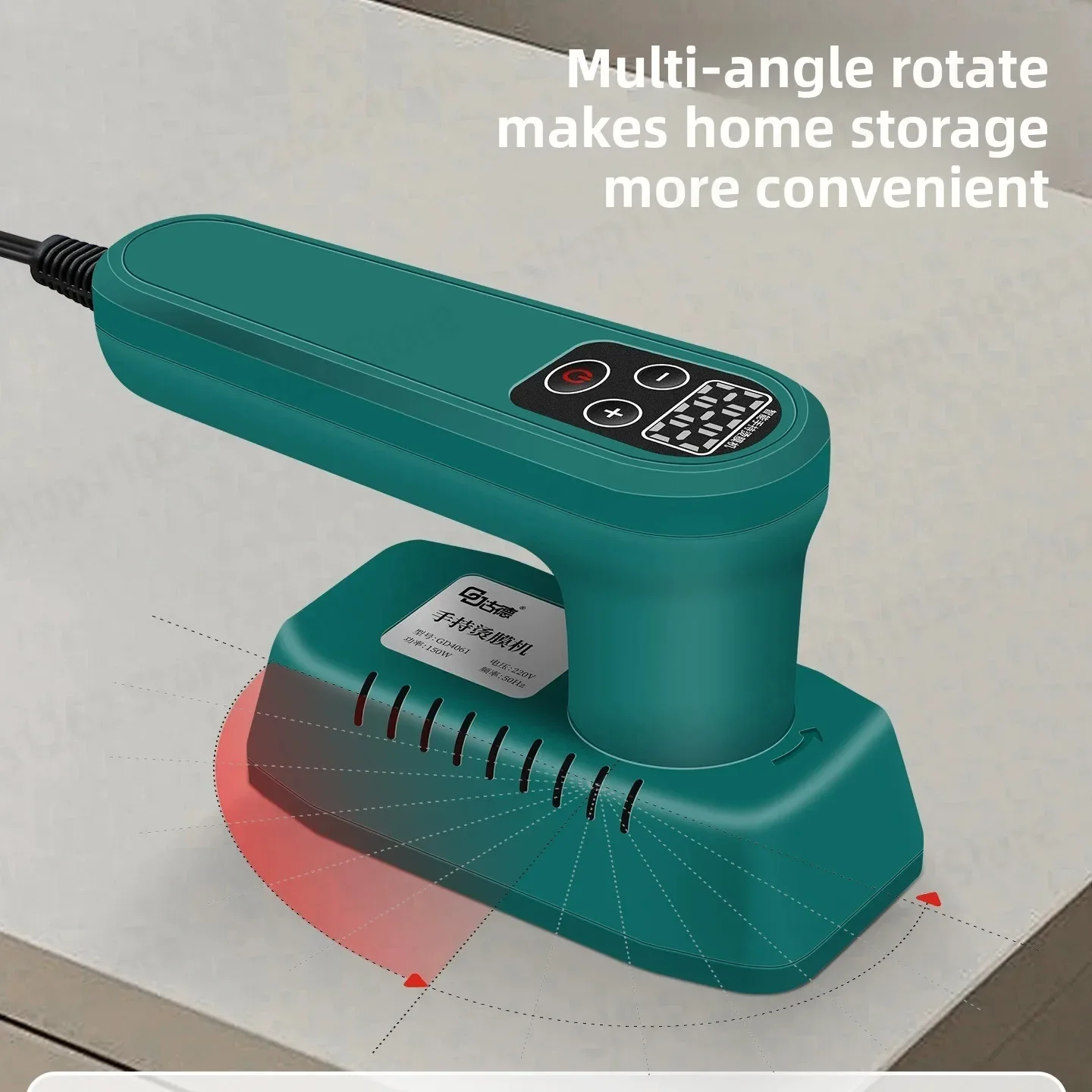 Handheld Film Sealing Machine, Heat Shrink Packaging Tool for Tea Gift Box Cigarette Case