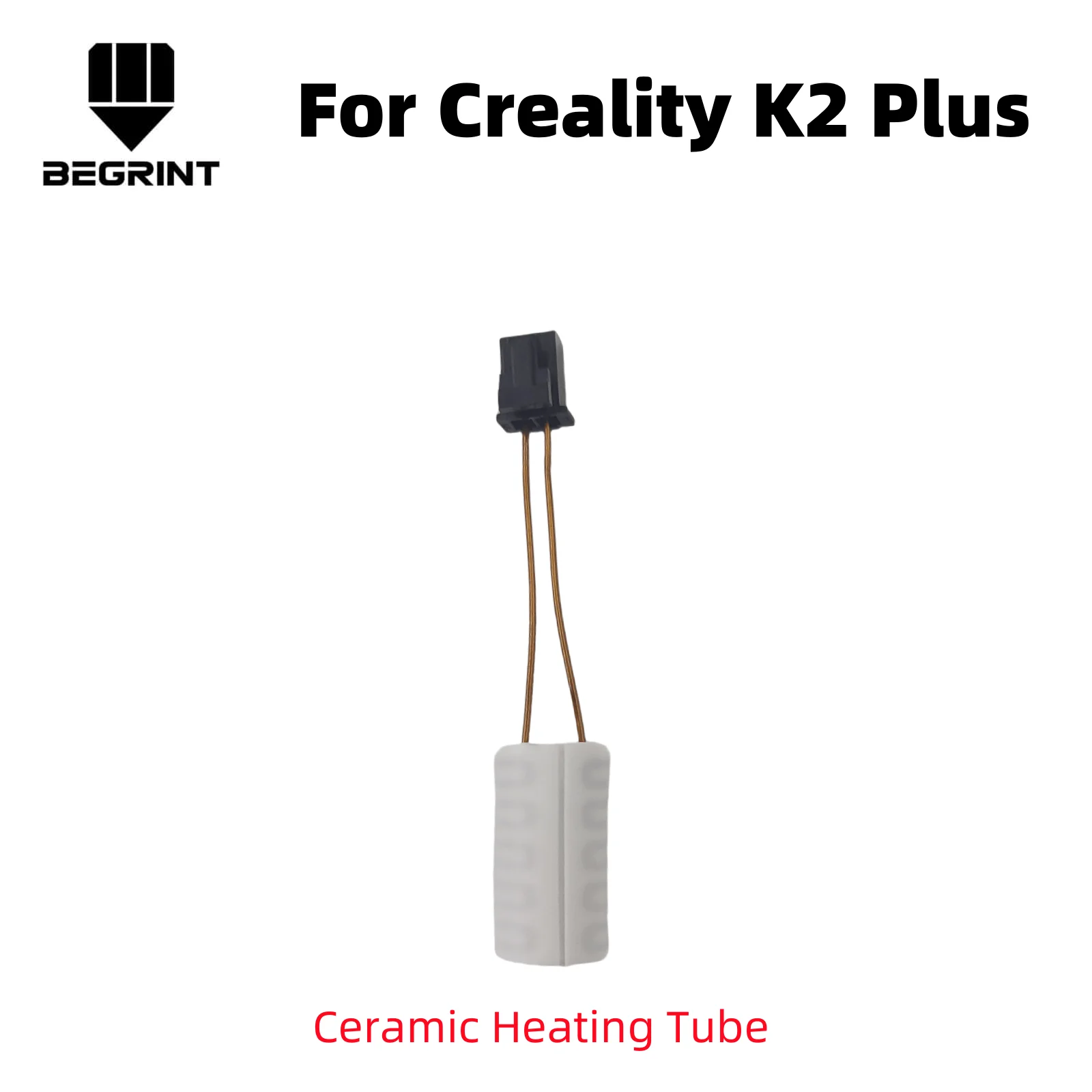 For K2 Plus Hotend Thermistor Ceramic Heating Tube High Thermal Conductivity for Creality K2 Plus heating Block Accessories