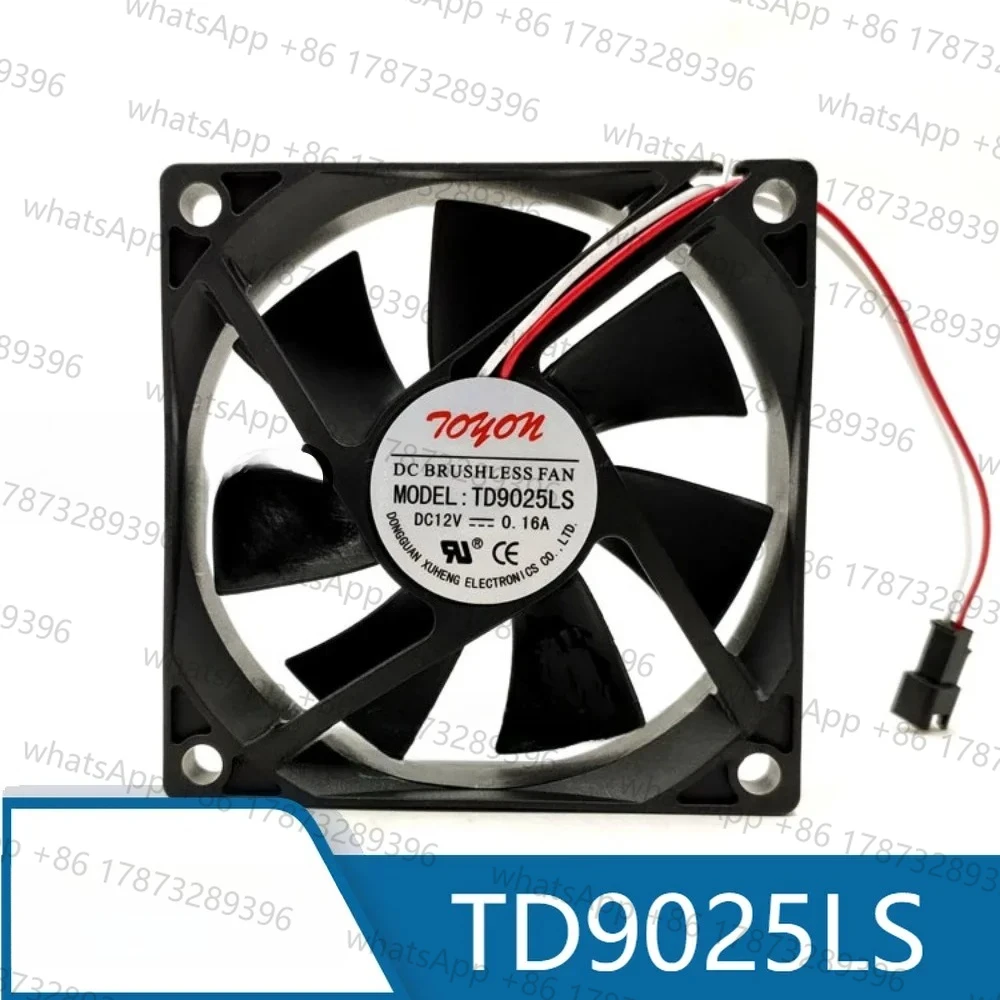 tonon-td9025ls-high-air-hydraulic-silent-computer-cpu-power-supply-cooling-fan-dc12v-016a-2-wire-9cm-9025-90x90x25mm-new