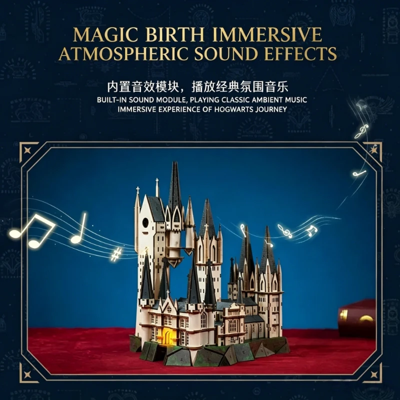 PUREMIND Hogwarts Castle Harry Potter Building Blocks Astronomy Tower Magic Academy  DIY Puzzle Bricks Birthday Christmas Gift view 5