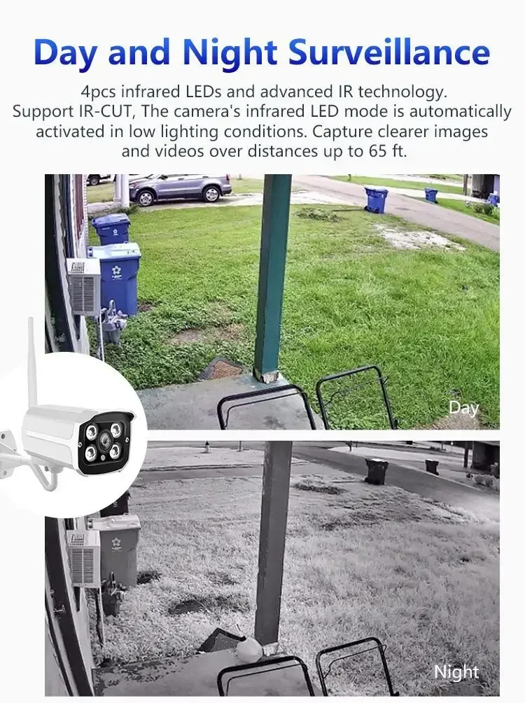 Tuya Wifi cámara IP inalámbrica NVR Kit 8CH visión nocturna sistema De cámara CCTV cámara De red impermeable De vigilancia