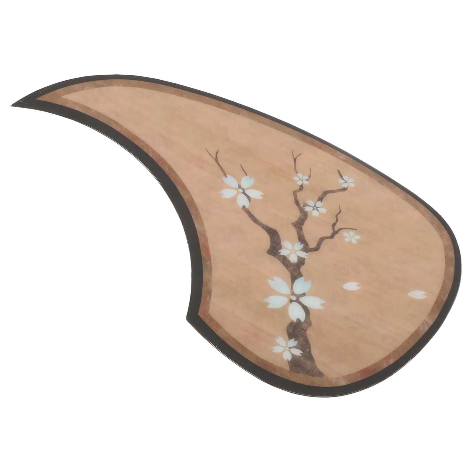 

1pcs Guitar Acoustic Teardrop Cherry Blossom Wood Grain Scratch Protector Self-Adhesive Sticker Decorative Plate