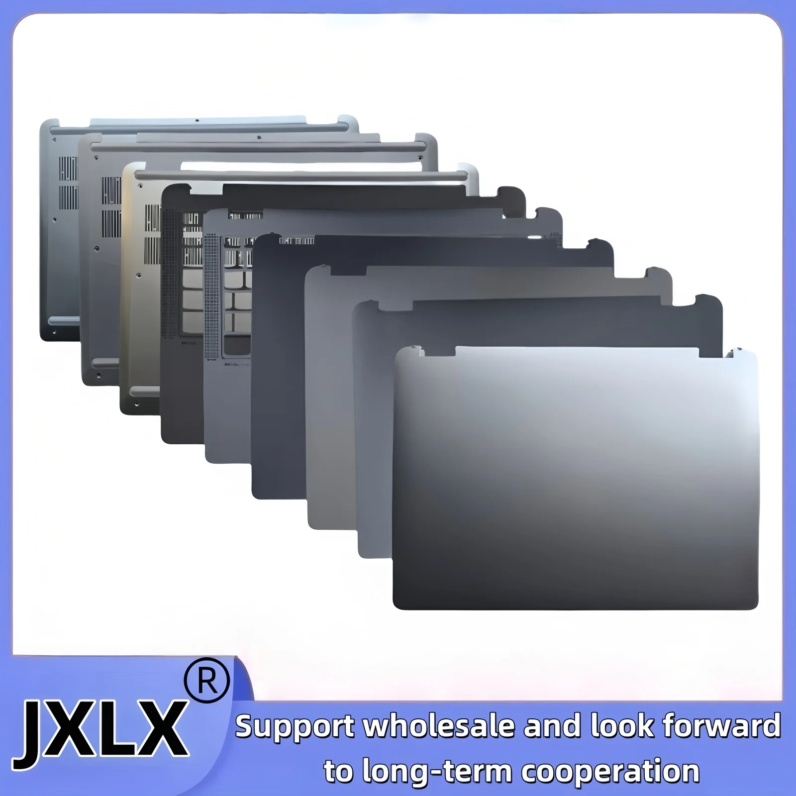 JXLX® Laptop LCD Back Cover Palm Rest Bottom Base Cover for Lenovo Flex 5 14ALC7 14IAU7 14ALC8 14IAU8 C570-14 C580-14