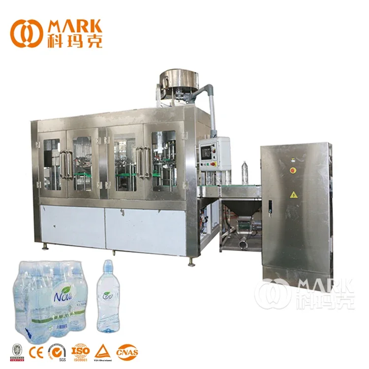 Full Set Complete Mineral Spring Pure Drinking Water Production Line Factory Washing Filling Packing Machine Plant