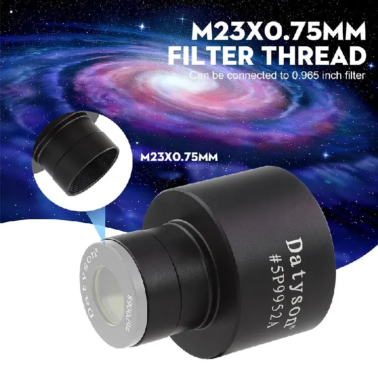 Datyson 0,965 Zoll auf 1,25 Zoll Teleskop-Okularadapter - Aluminiumlegierung-Schnittstelle, Geeignet für Astronomische Teleskope – Detail 6