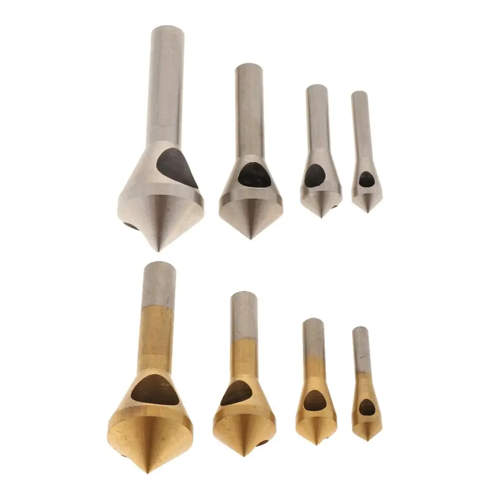 

Multi Size HSS Chamfer Drill Bit Countersink Deburring Tool Kit for DIY Home and Workshop Use