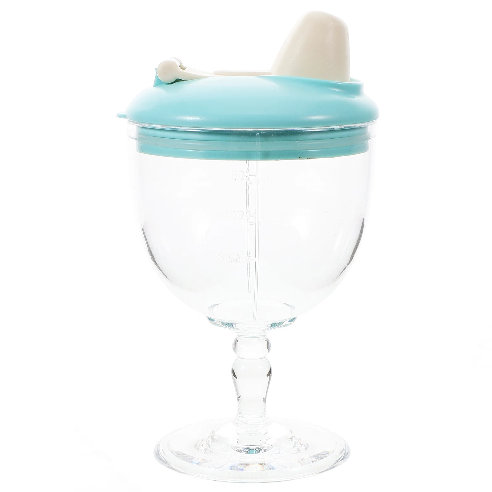 

150ml Baby Milk Bottle High Goblet Spill Proof Sippy Cup No Colic Plastic Toddler Drinking Cup Juice Milk Beverage Mug Sky Blue