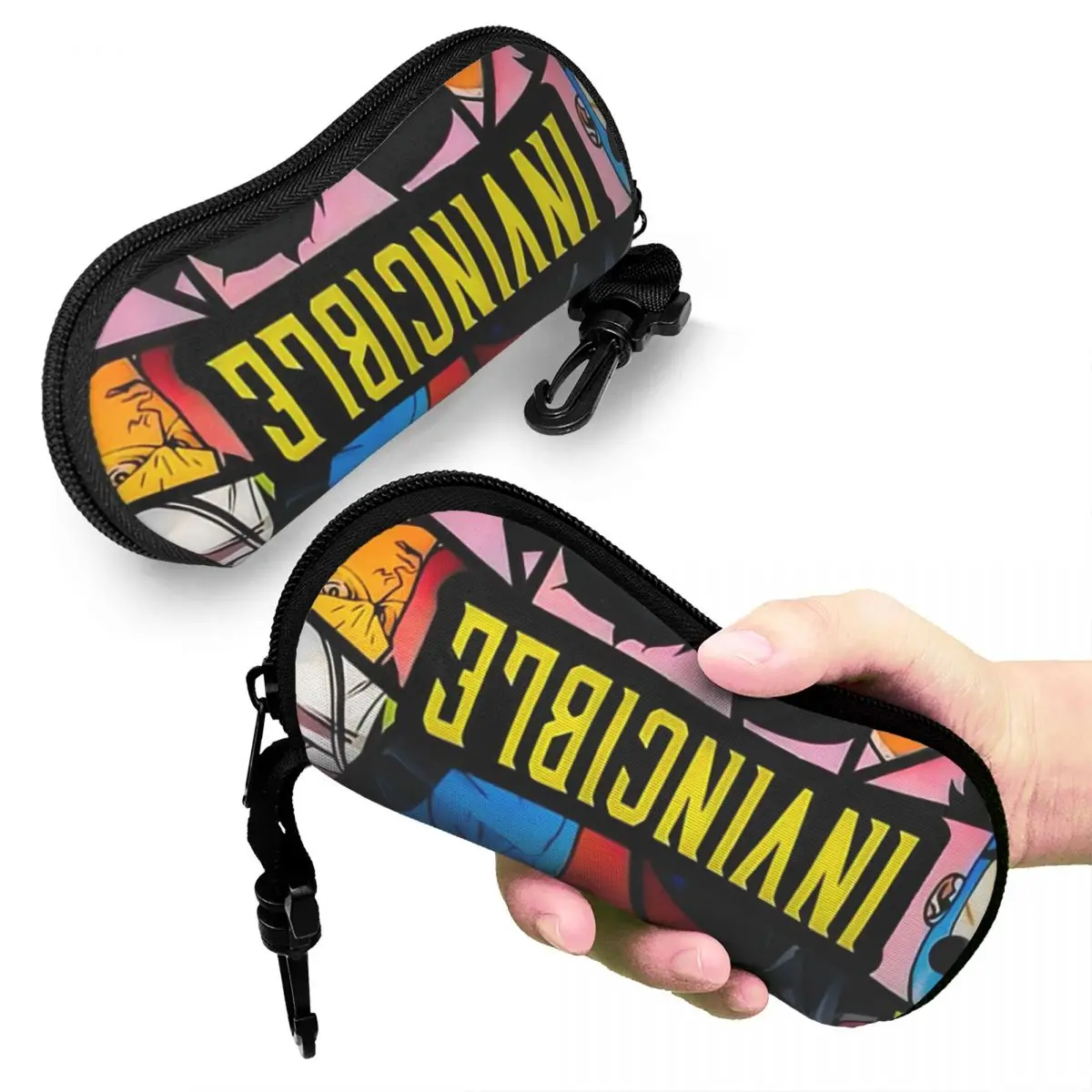 

Invincible Characters Shell Glasses Case Portable Sunglasses Box Women Men Soft Eyeglass Bag Pouch