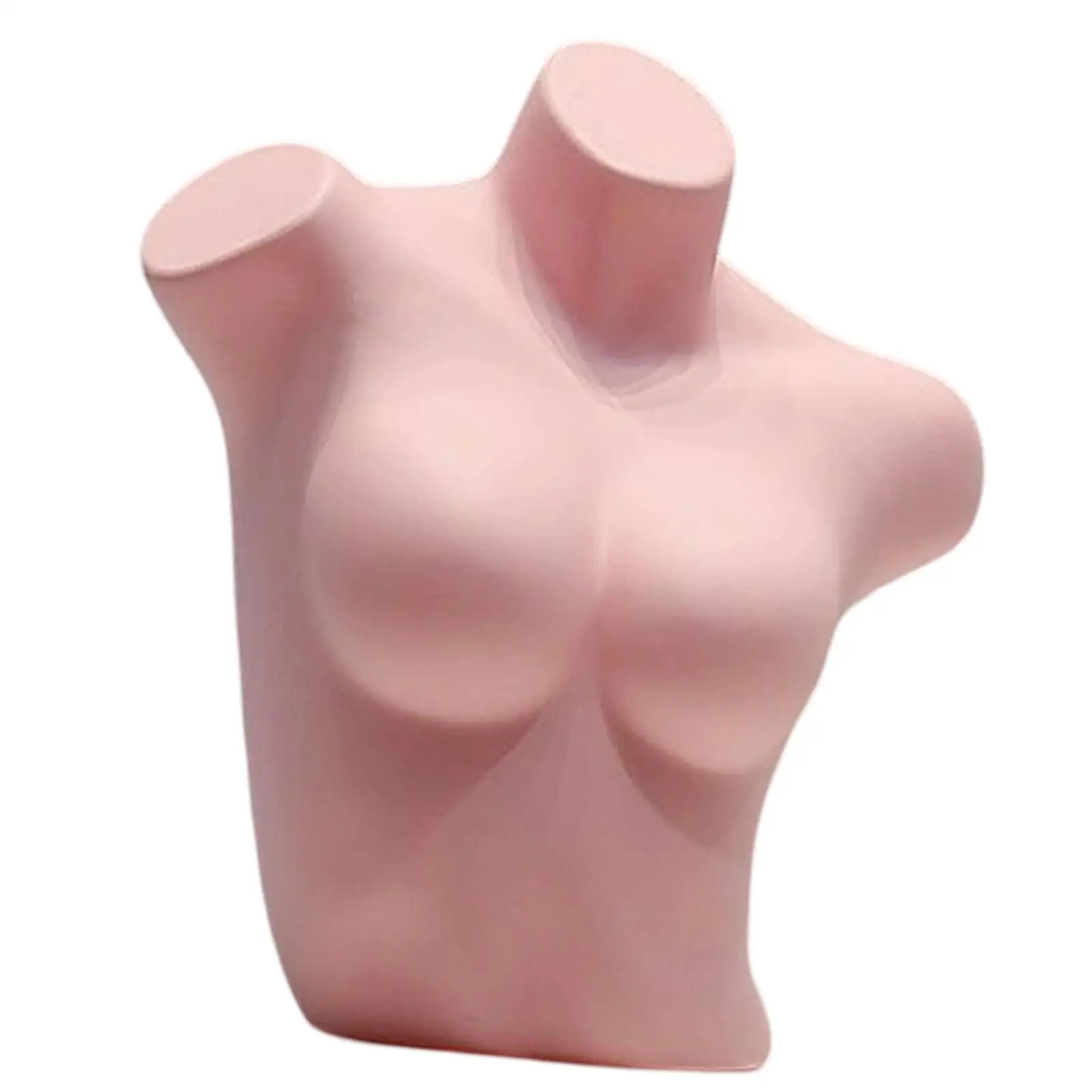 

Female Mannequin Torso Half Body Portable Lingerie Mannequin for Cloakroom Home