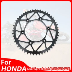 OTOM 48T 50T 52T Rear Chain Sprocket For HONDA CR125R CR250R CRF250F CRF450X CRF450RX SL230 XR230 XR650R Motorcycle Accessories
