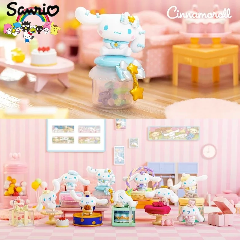 MINISO Sanrio Blind Box Cinnamoroll Sweetheart Gift Series Ornament Mystery Box Children Day Christmas Gift Toy Genuine Products