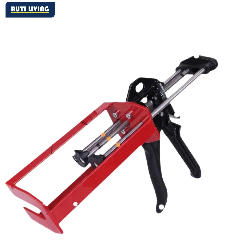 1PC Double Tube 400:1 Glue Gun Upgrade Manual Assisted Hydraulic Universal Group Beauty Sewing Gun Tool