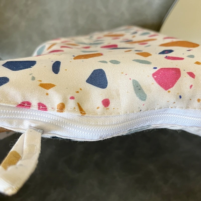 Funda almohada con estampado poliéster y algodón para niños, funda cojín para asiento niños, cojines traseros para 0