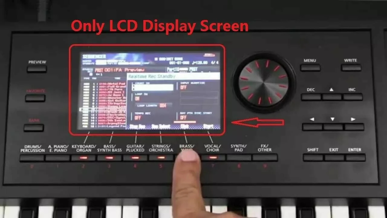 For 7 Inch Yamaha PSR SX900 LCD Screen Display Panel with Touch Panel