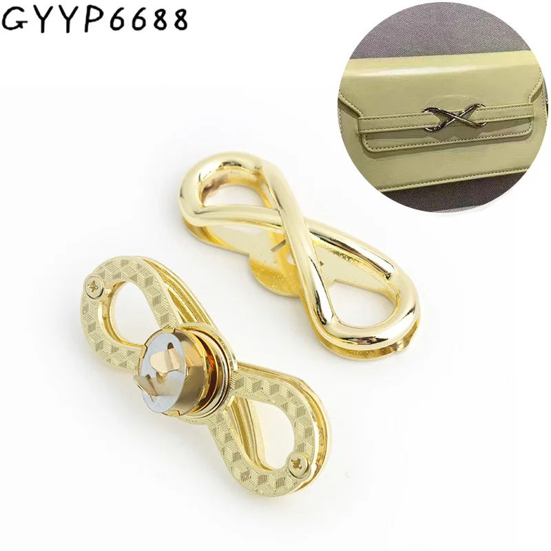 

1-5-20sets 68x24mm Light Gold Butterfly Style Magnetic Lock Buckles Metal Purse Handbag Decoration Bag Closure Clasp Accessories