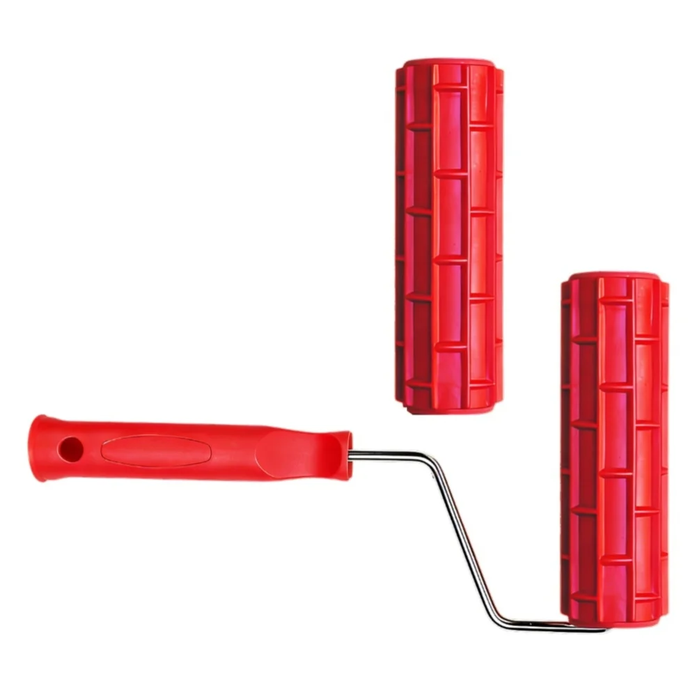 Roller Stamp Tool for Applying Uniform 3D Patterns on Fresh Cement Including Tight Corners and Vertical Surfaces
