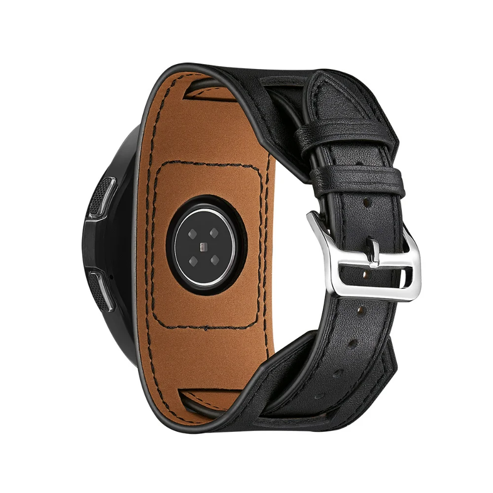 22mm 20mm Premium Leather Strap For Samsung Watch 3/4/5 40mm 44mm Wristband Belt Huawei Watch 4/3/GT3-2 Pro Amazfit GTR/GTR Band