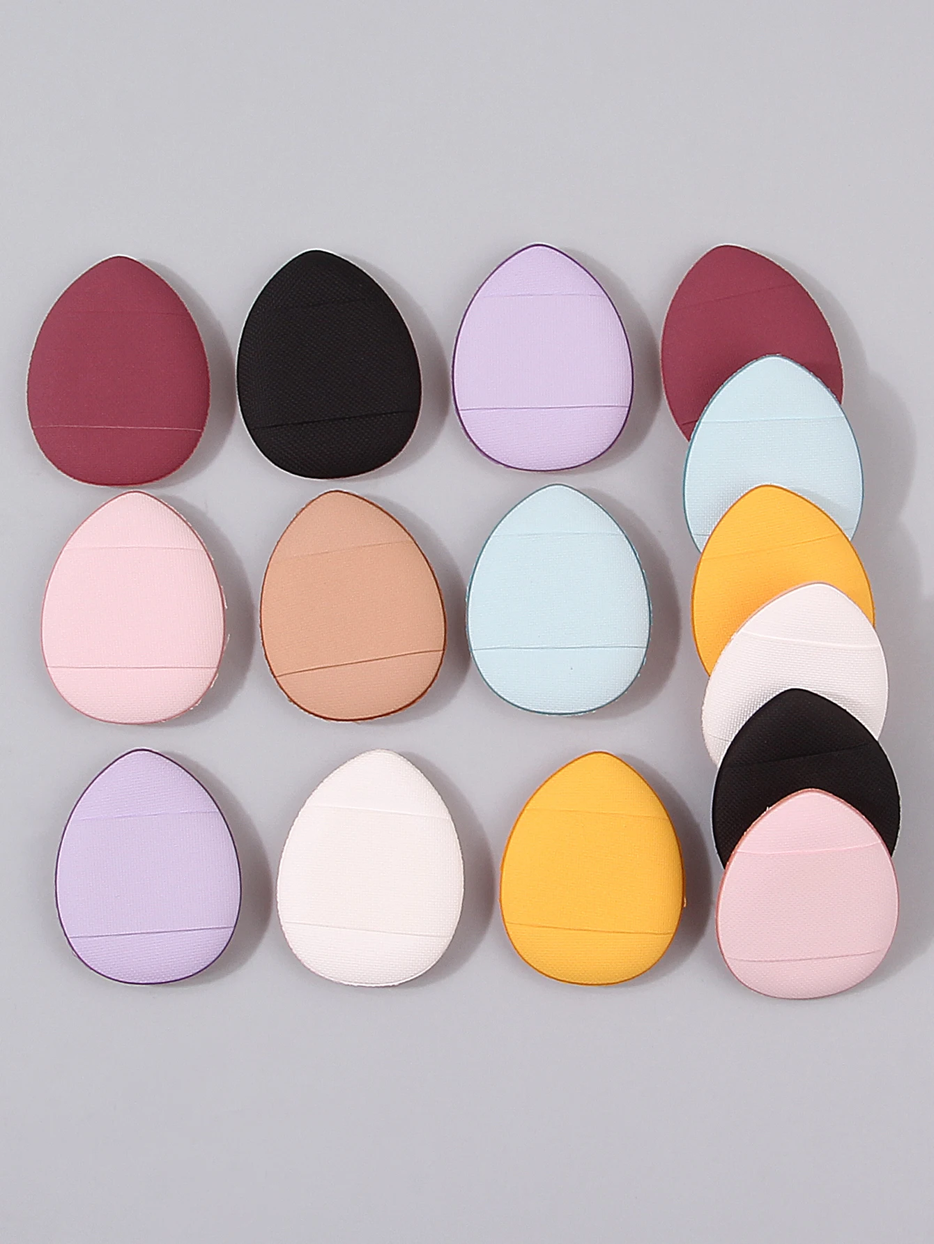 15 قطعة من مسحوق الأصابع الصغير، منتفخة مسحوق كونسيلر صغيرة جافة ورطبة مزدوجة الأغراض، نفخة مسحوق إسفنجية محمولة