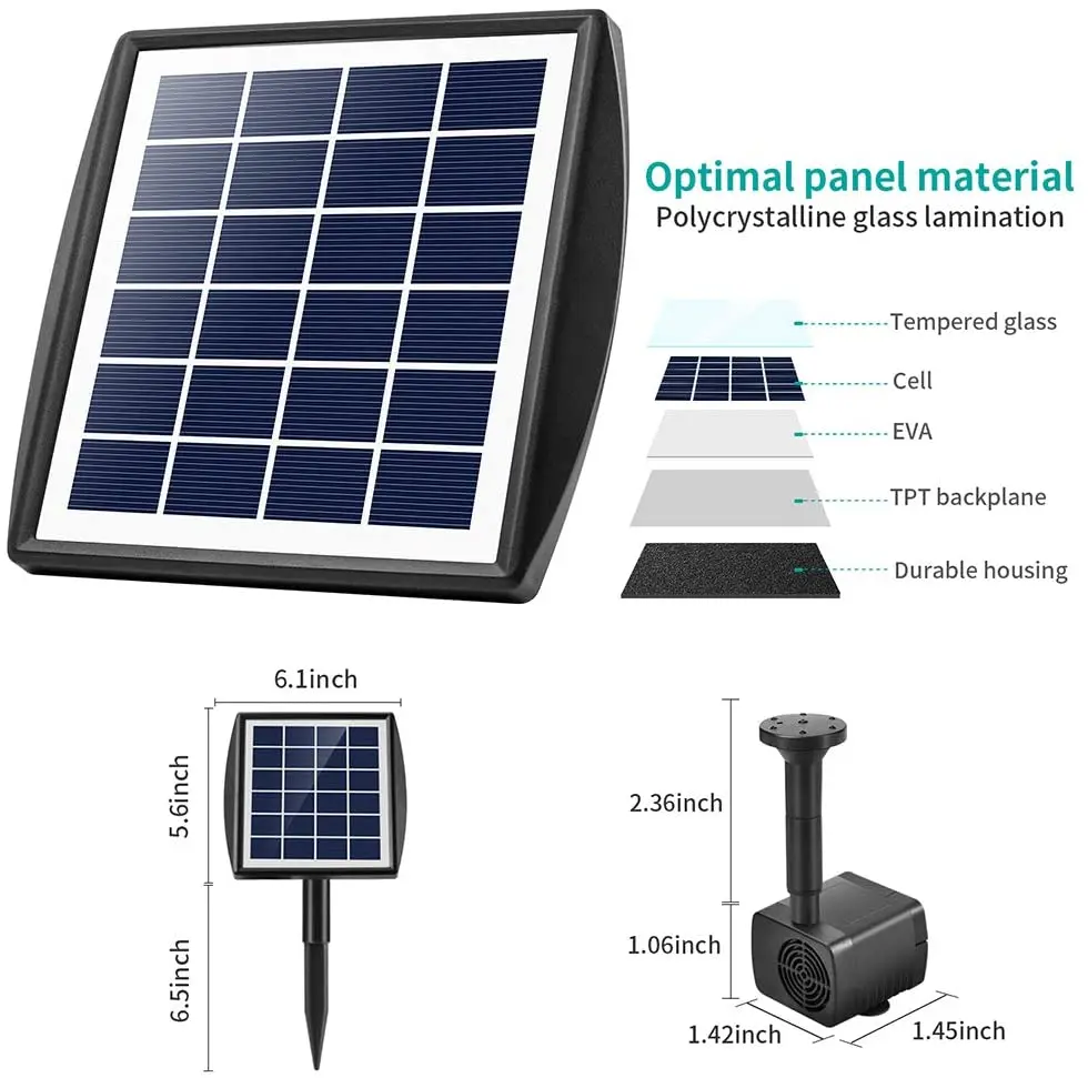Flexible Solar Panel Drip Irrigation System With Adjustable Angle For Efficient Garden Use