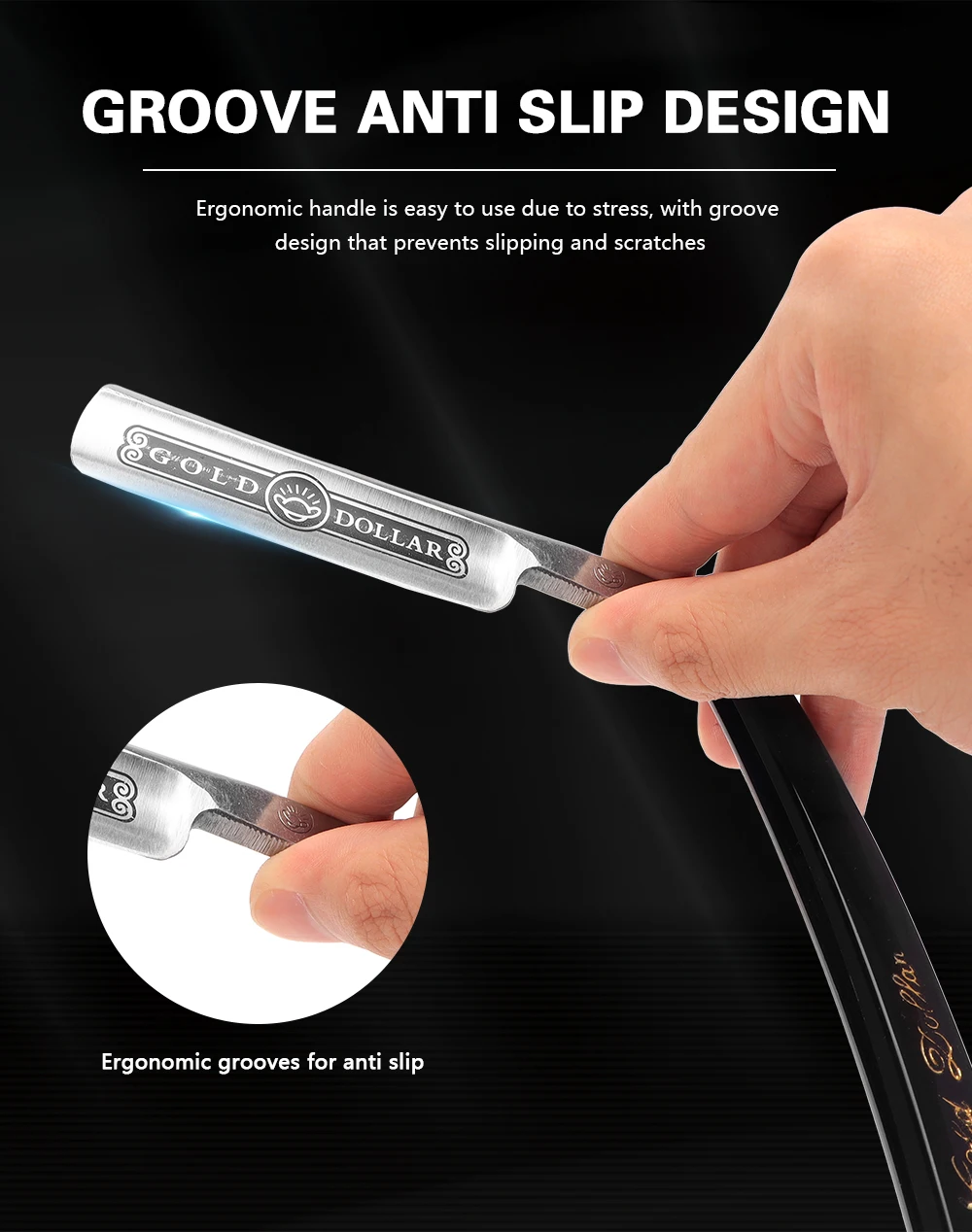Klassische Straight Edge Barber Razor Schönheit Professionelle Rasiermesser Salon Qualität Manuelle männer Bart Cut Throat Shavette – Detail 6