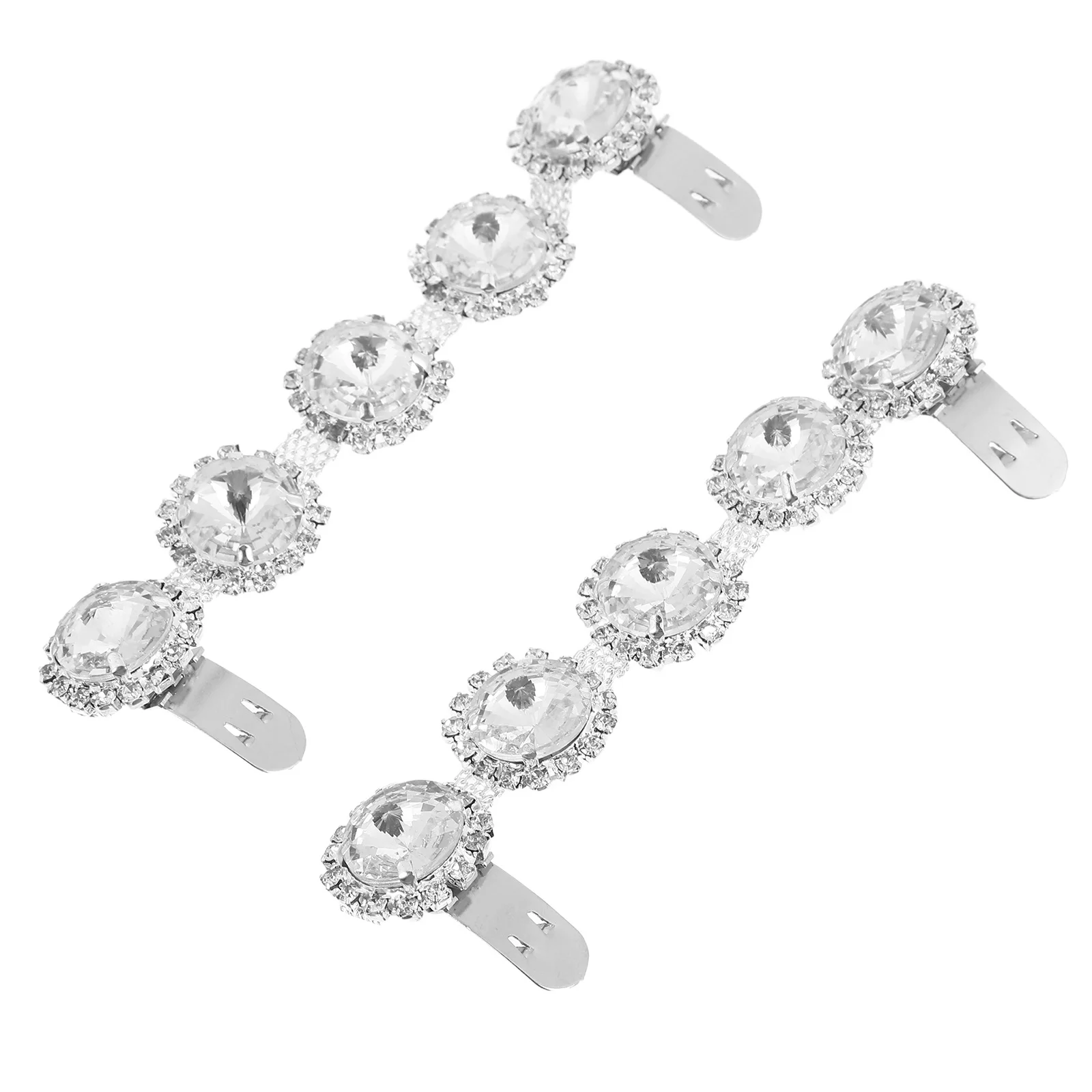 

1Pair Crystal Decorative Buckles Bling Shoe Clips for Women Detachable Sparkling High Heel Jewelry DIY Accessory for Bags