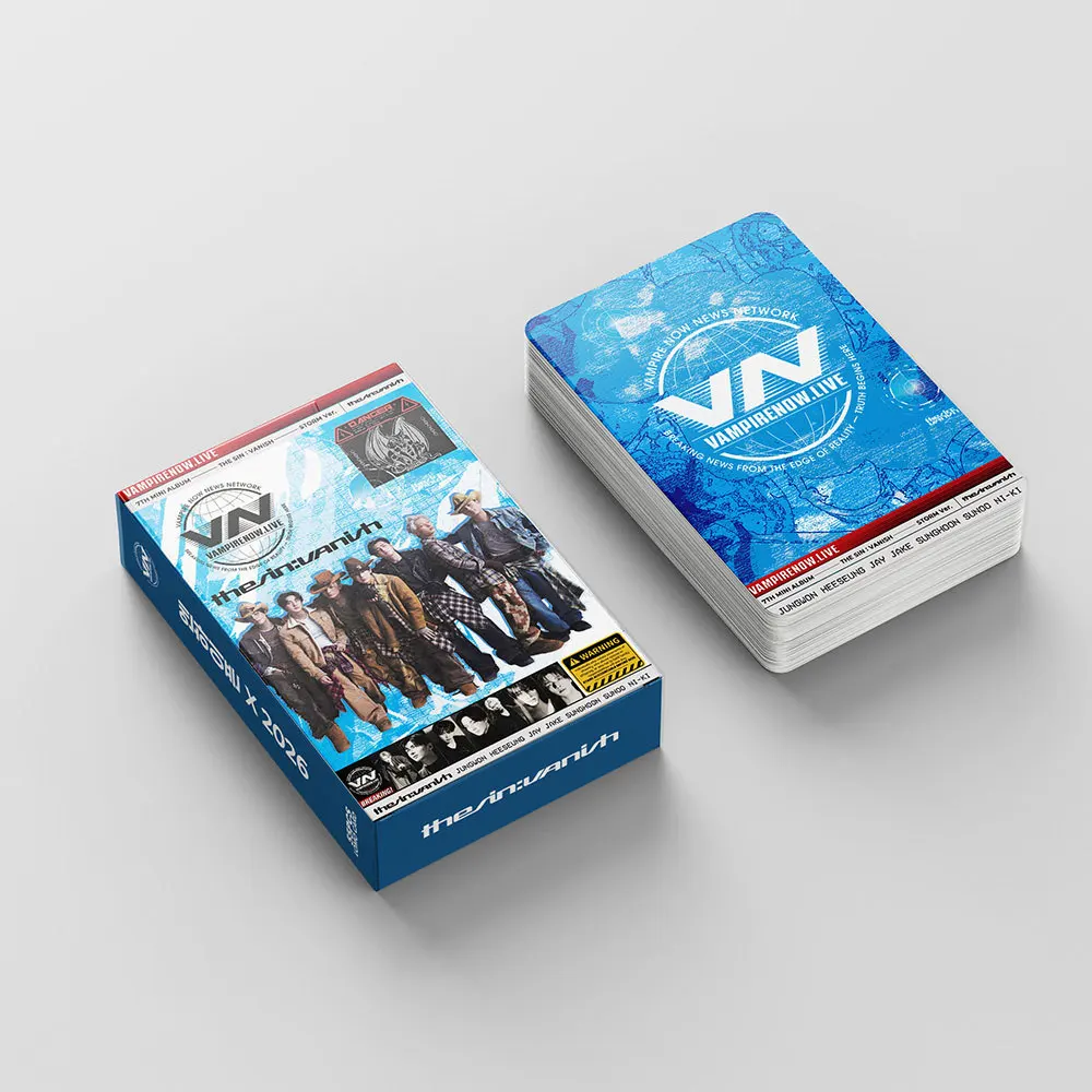 55개 EN 신 앨범 THE SIN VANISH 포토카드 로모 카드 세트 포토카드 사진 로모 카드 팬 컬렉션 인쇄 카드
