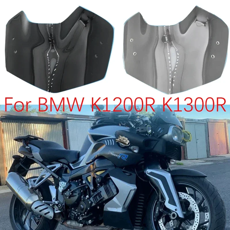 Motorcycle Windshield Windscreen Acrylic Front Fairing Wind Deflector For BMW K1200R 2004-2008 K1300R 2007-2015 Clear Screen