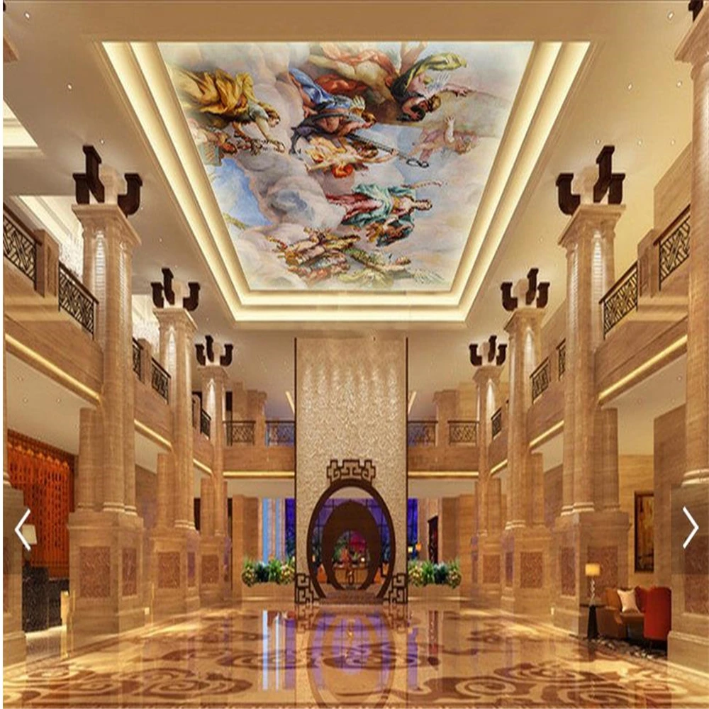 

Europe angel ceilings 3d murals wallpaper for living room living style wallpaper 3d ceiling murals wallpaper