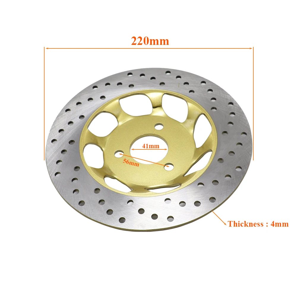 Aluminum Front Brake Disc 220mm for Honda Z50 Trail Mini Bike Monkey Motorcycle