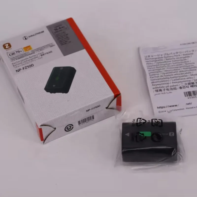 NP-FZ100 Camera Battery 2280mAh Lithium-ion Replacement for Sony A7III A7IV A7RIII A9 A7C A6600 FX3 Digital Cameras