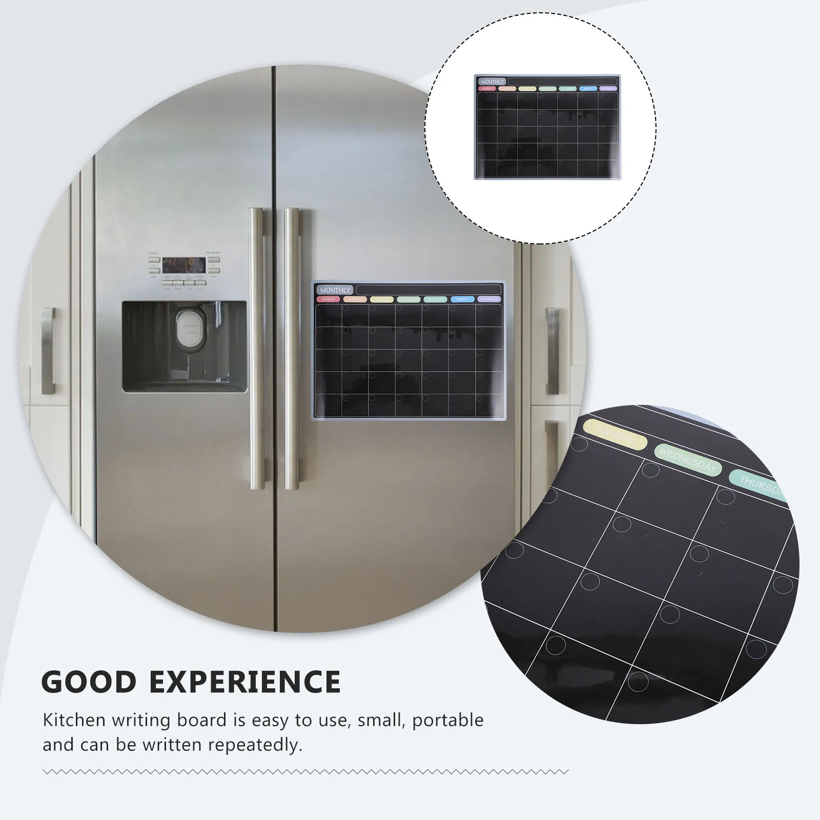 

1pc Magnetic Monthly Planner Board Dry Erase Reusable Calendar For Fridge Kitchen Organizer Chores Tracker Home Office Supply