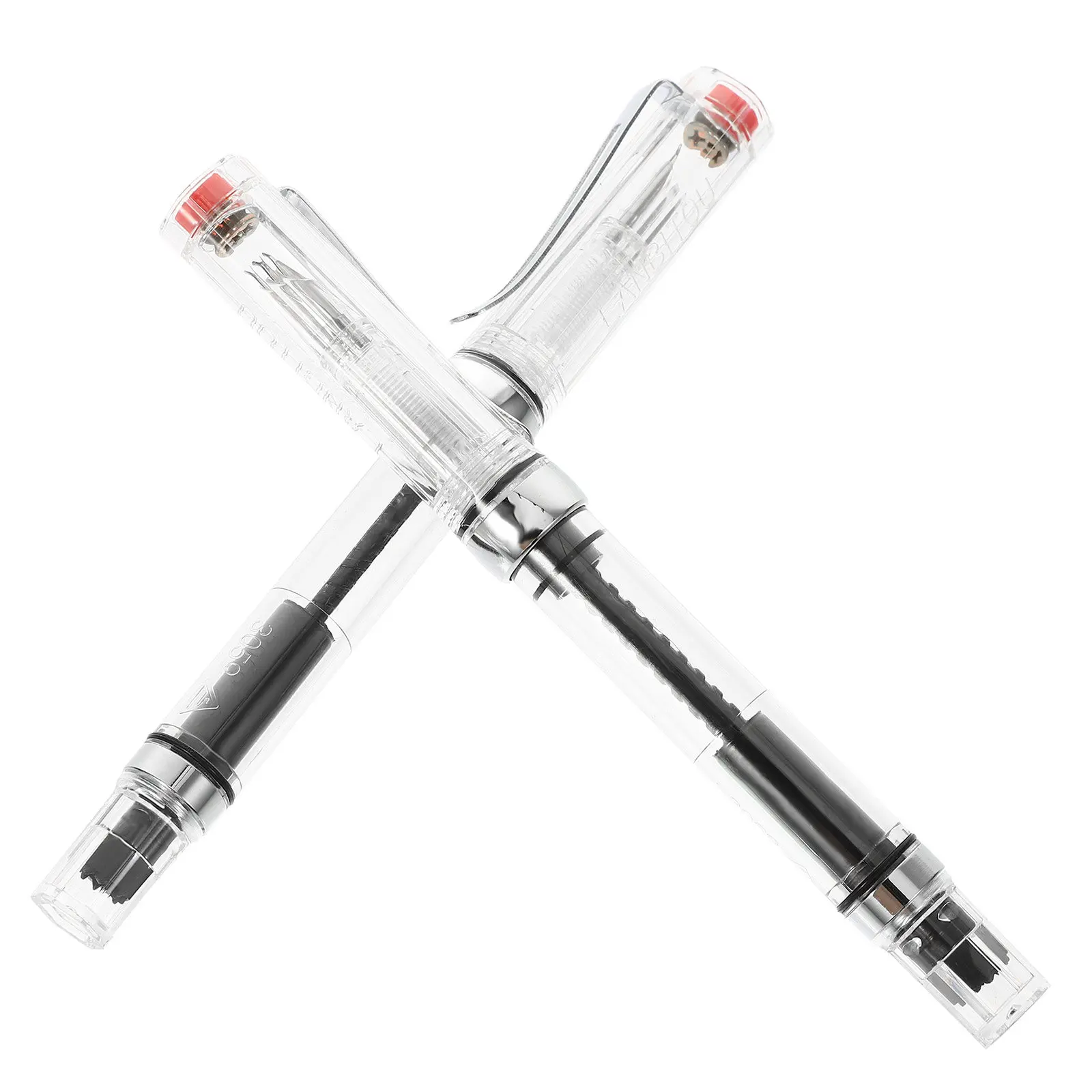 

Набор из 2 перьевых ручек для каллиграфии с поглотителем чернил, для плавного письма, портативные, для офиса и студентов, подарочные ручки-кисти