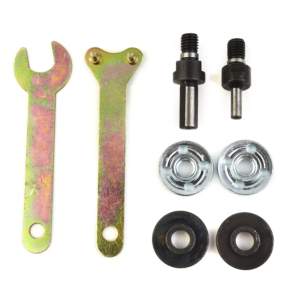8pcs/set 6mm+10mm Electric Drill Conversion Angle Grinder Connecting Rod Spanner Connecting Rod Kit Adapter Hand Drill Part