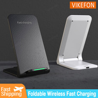Foldable Wireless Charger Station Desket Phone Holder Fast Charging Charger For iPhone 16 15 14 13 12 11 Pro Max Samsung Xiaomi
