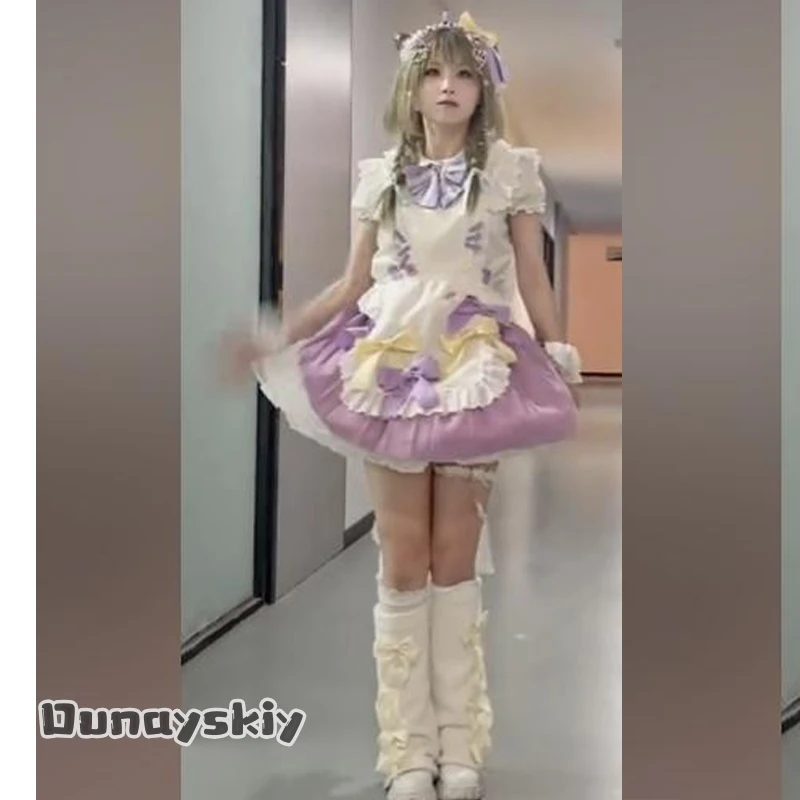 

Amanda Cos*/Anime Game IDOLM@STER SHINY COLORS Cosplay Idol Group I'm A Cutie Finder Nanakusa Nichika Purple Cake Dress
