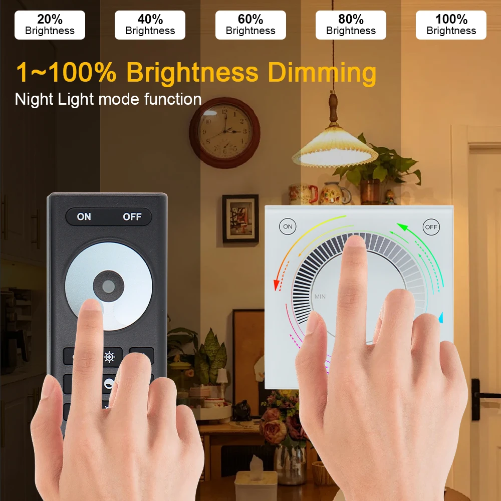 LED Dimmer Tuya Wifi Zigbee Touch Knob Triac Controller AC 110V 220V LED Lamp Switch Works with Alexa Google Assitant Smart Life