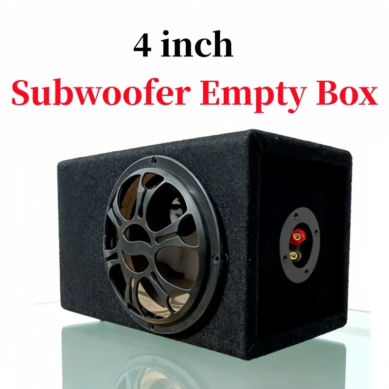 

4-inch Subwoofer Empty Box,DIY Car/Home Woofer Housing,Bass-speaker Wooden Box,1Piece Subwoofer Box,Bass-Sound Box Hole 98mm