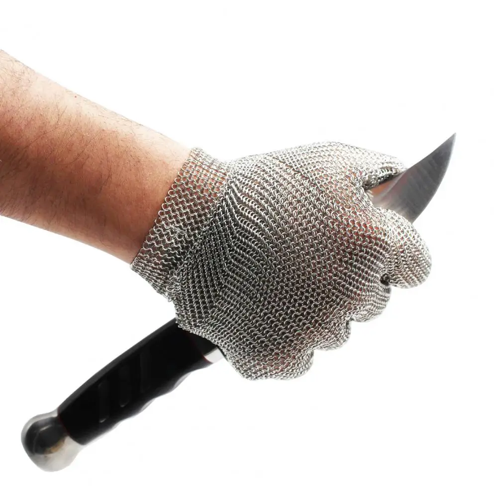 1Pc Protective Gloves For Cutting Slaughtering Saws Protective Gloves Stainless Steel Gloves Protect Against Cutting Scratches