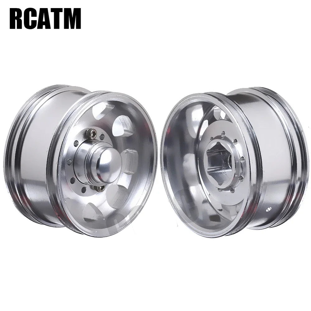 

1 Pair CNC Alloy Power Rear Width Wheel Rim 25mm for 1/14 Tamiya RC Truck Scania R620 Actros LESU Man TGX Accessories