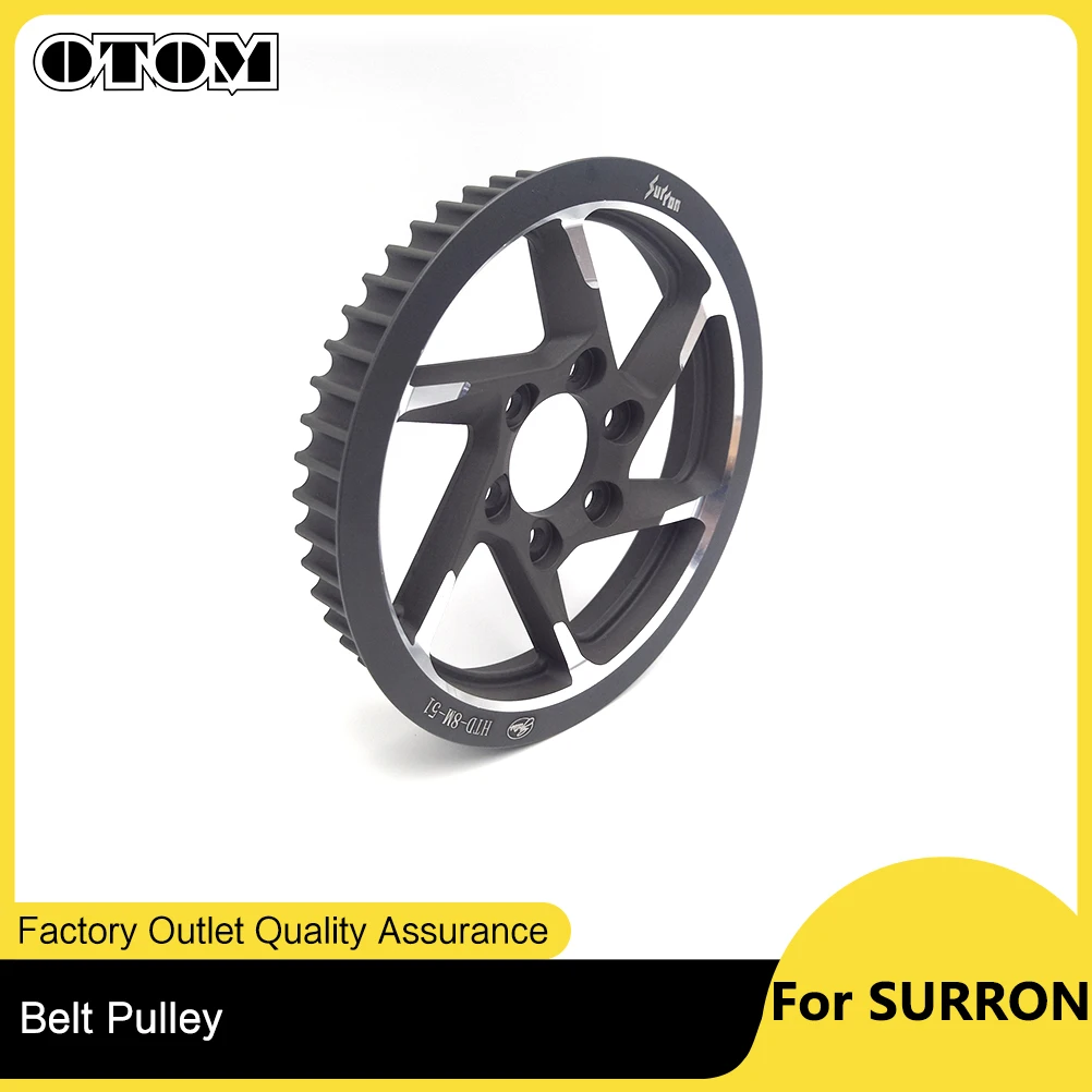 OTOM Motorcycle SUR-RON Original Parts Rear Wheel Belt Pulley Sprocket For Surron Light Bee X S Motocross Transmiss Drive Wheels