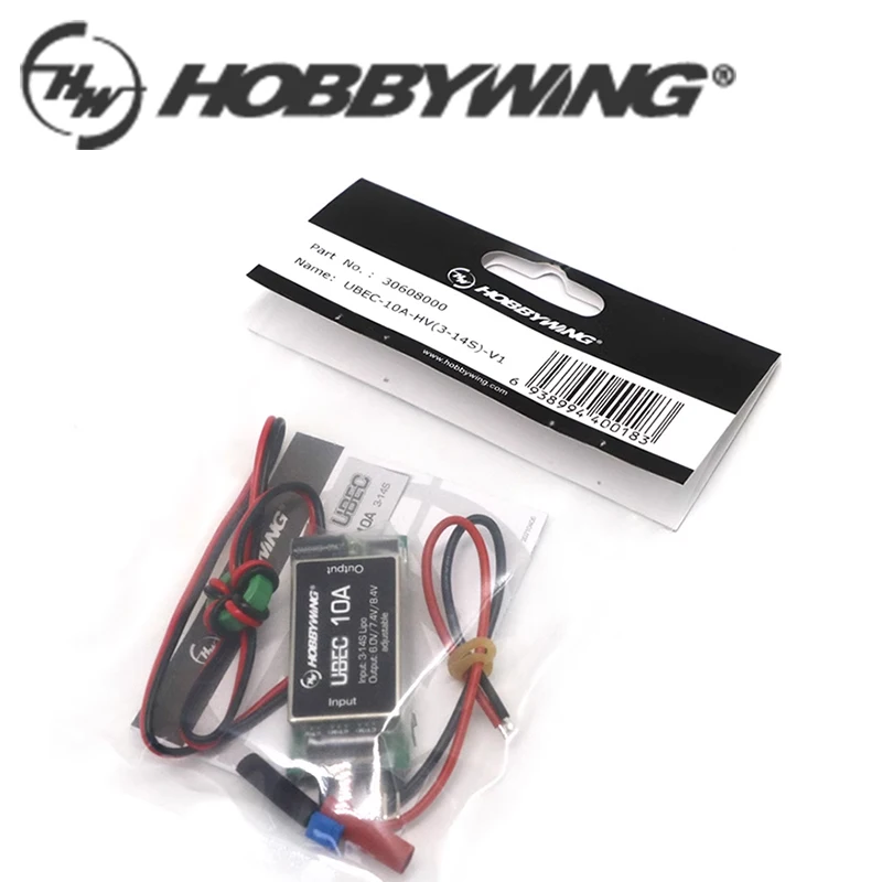 Hobbywing Waterproof UBEC 10A Voltage Regulator Module 3-14S 6/7.4/8.4V 10A Adjustable BEC High Voltage For RC Model Drone Car