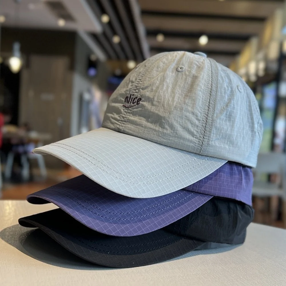 Summer Thin Breathable Mesh Baseball Caps for Men and Women Outdoor Camping Leisure Sun Protection Quick-drying Hiking Hats